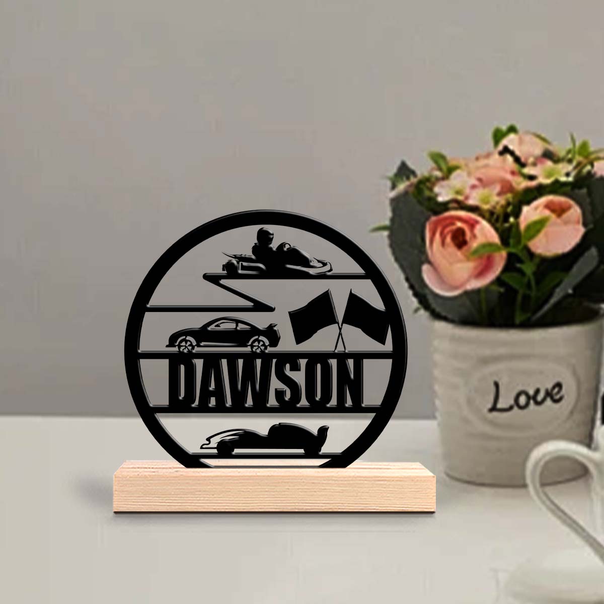 Personalized Engraved Gift - 1pc Personalized Iron Desktop Ornament Custom