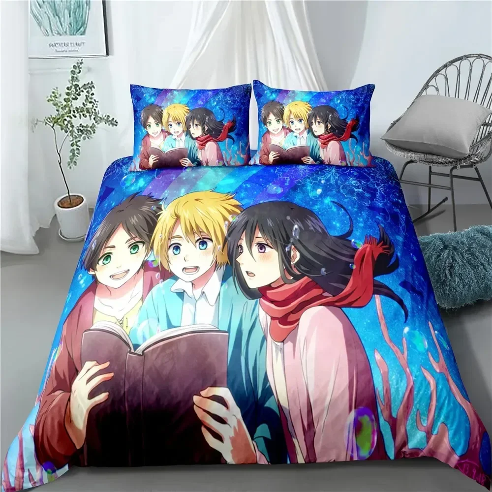 Fashion Anime Attack on Titan  - огляд і ціна Linen Duvet Cover
