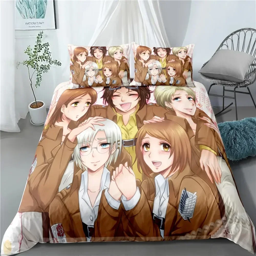 Fashion Anime Attack on Titan  - огляд і ціна Linen Duvet Cover
