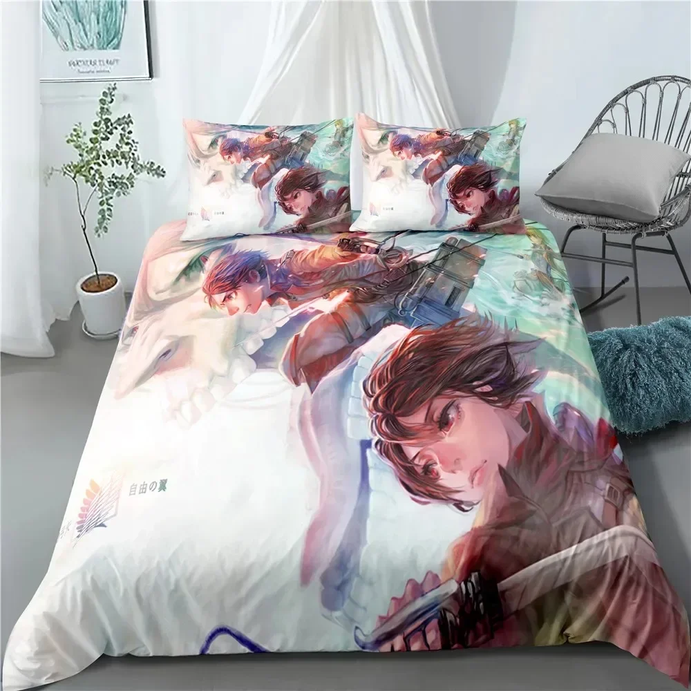 Fashion Anime Attack on Titan  - огляд і ціна Linen Duvet Cover