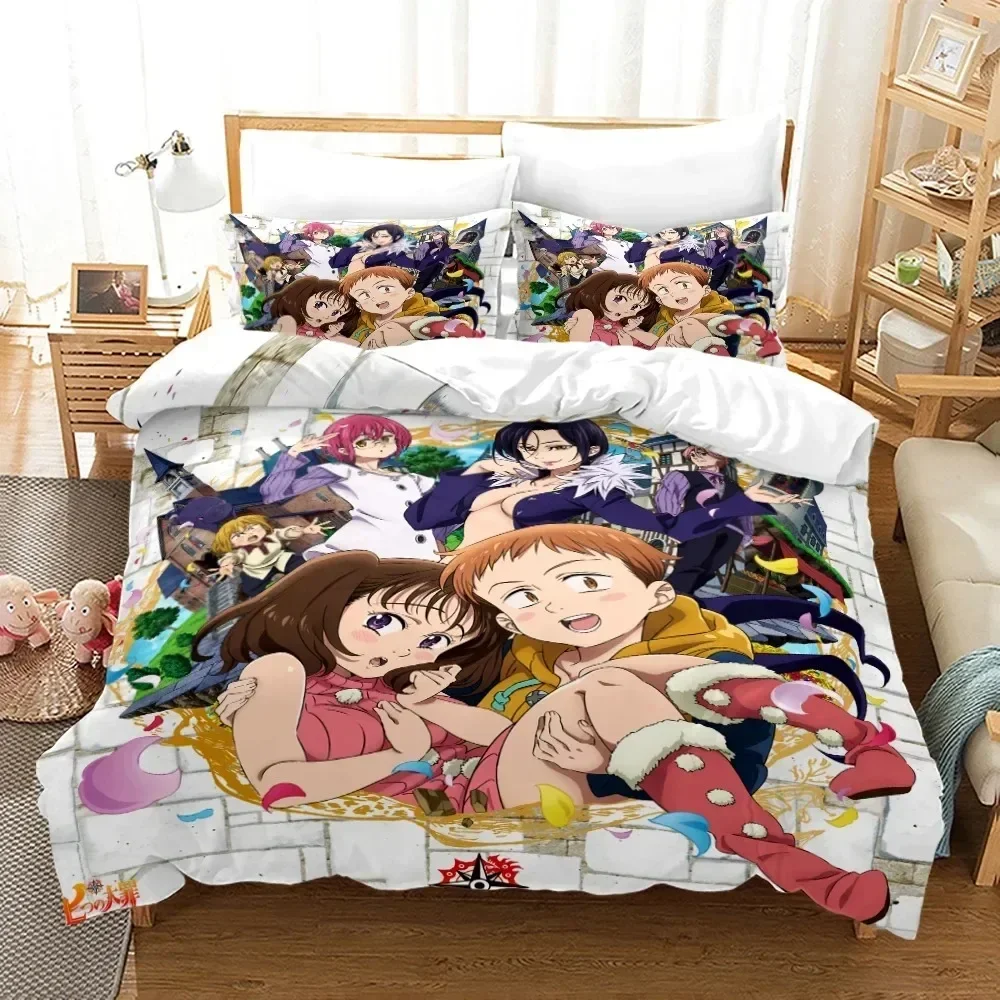 Anime Seven Deadly Sins Printe - огляд і ціна Linen Duvet Cover